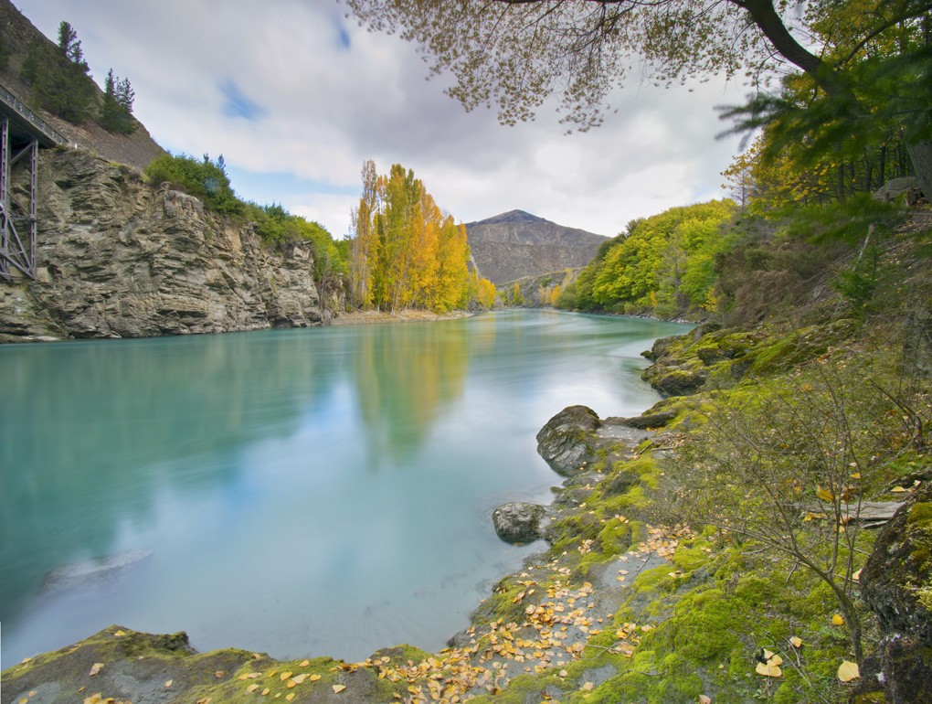 Glacial River in Autumn